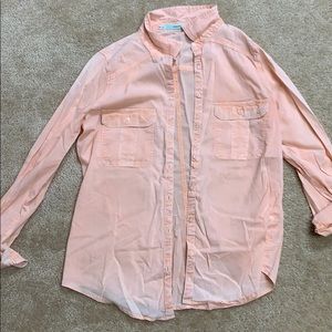 Coral Colored Women’s Maurices Button up/flannel